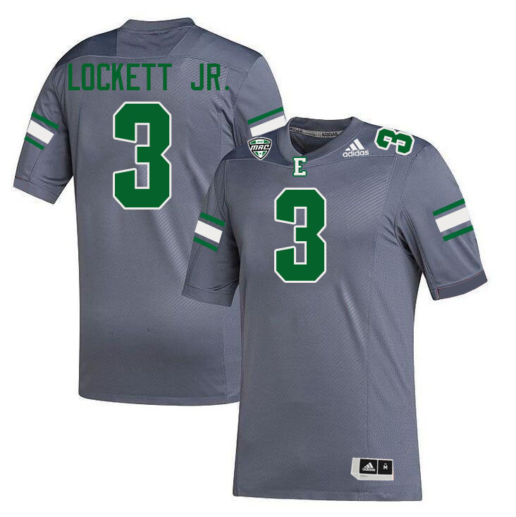 Terry Lockett Jr. Eastern Michigan Jersey,Eastern Michigan University Eagles Football Jersey-Grey